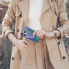Coveris Telefono dėklas Magsafe "Violetinė feather" iPhone 12-17, Samsung S22-26, Google Pixel 10/Pro/ProXL modeliams