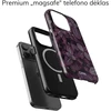 Coveris Telefono dėklas Magsafe "Violetinė leafs" iPhone 12-17, Samsung S22-26, Google Pixel 10/Pro/ProXL modeliams