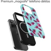 Coveris Telefono dėklas Magsafe "Violetinė Petals" iPhone 12-17, Samsung S22-26, Google Pixel 10/Pro/ProXL modeliams