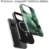 Coveris Telefono dėklas Magsafe "Žalias Leafs" iPhone 12-17, Samsung S22-26, Google Pixel 10/Pro/ProXL modeliams