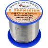 Švininė lydmetalio viela Sn60Pb40, 0,7 mm skersmens, su kanifolijos srauto šerdimi, elektronikai, 250 g ritė, minkšta litavimo viela