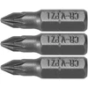 Sthor BITS 1/4''X25 MM PZ1 3 VNT