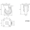 Vorel RATUK VEŽIM 100MM GUM 45KG SU ST 4542202