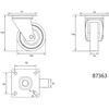 VOREL SUKAMASIS RATUKAS PILKA GUMA 100mm…