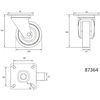 VOREL PASUKAMAS RATUKAS PILKA GUMA 125mm