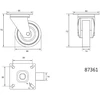 VOREL SUKAMASIS RATUKAS PILKAS GUMINIS 50mm
