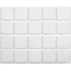 Padukai baldams lipnūs veltinio balti Vorel | 20x20mm, 20vnt.