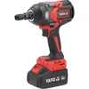 Yato 18V SPŪGINIS VERŽTAKLIS 1/2'' 1200NM (4AH; BMC) M12-M24 VARŽTAMS SU BE ŠEETŲ VARIKLIU IR SUKIMO MOMENTO REGULIAVIMU