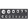 Toya Sa Poland YATO Rinkinys PERFORUOTOS VERŽLĖS 3/4" 14 varžtų. (19 - 55 mm) SPINTELĖS ĮDĖKLAS YT-55457