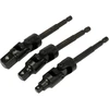 YATO ADAPTERIŲ RINKINYS GALVUTĖMS 1/4 3/8 1/2″ HEX SU ŠARNYRU