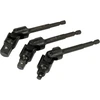 YATO ADAPTERIŲ RINKINYS GALVUTĖMS 1/4 3/8 1/2″ HEX SU ŠARNYRU