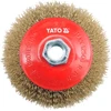 YATO šepetėlis 100 mm, M14 sriegis, gofruota viela 4761