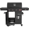 4+1-Gasgrill mit fettfreier Fritteuse Yato YG-20036 juodas