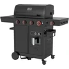 4+1-Gasgrill mit fettfreier Fritteuse Yato YG-20036 juodas