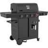 4+1-Gasgrill mit fettfreier Fritteuse Yato YG-20036 juodas