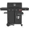4+1-Gasgrill mit fettfreier Fritteuse Yato YG-20036 juodas