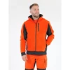 Yato Raudonas poliarinio fliso džemperis su gobtuvu, 3XL dydžio, darbo drabužiai, šilta fliso striukė, žieminiai darbo drabužiai