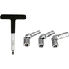 Toya Sa Poland Kaitinimo žvakių galvučių rinkinys – su kardano jungtimis – 3/8", 8–10 mm, 4 vnt (YT-05347)