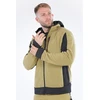 Yato Chaki spalvos flisinis megztinis su gobtuvu, darbo drabužiai, 2XL dydis, šiltas darbo megztinis, poliesterio fliso striukė