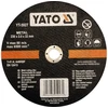 YATO TARCZA DO CIĘCIA METALU 230x2,0x22mm 5927