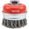 YATO BUT šepetys 60 mm, M14 sriegis, susukta viela - INOX 4768