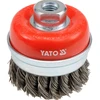 YATO BUT šepetys 60 mm, M14 sriegis, susukta viela - INOX 4768