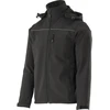 Yato Juoda Softshell striukė su gobtuvu, 2XL dydis, vandeniui atspari striukė, orui laidi striukė, darbo striukė