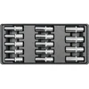 YATO STALČIAUS ĮDĖLIS ILGI PRIEDAI 1/2 "14 vnt 8-21mm 5539