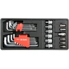 YATO RAKTAI HEX, TORX, TORX LIETUVIŲ RINKINYS 31 vnt. SPINTELĖS Įdėklas YT-55451