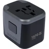 Yato Toya Sa Poland Kelionininis adapteris | universalus | daugiau nei 150 šalių | su 2 X USB 5V / 2.4A Įkrovikliu (YT-81301)