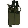 Dvigubas velcro pistoleto dėtuvių dėklas Tasmanian Tiger, Olive Žalias