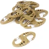 Karabinai Mil-Tec S-hook, 10vnt., Coyote