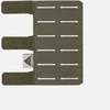 MOLLE atvartas Direct-Action Spitfire šarvinei liemenei®, Ranger Žalias