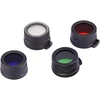Nitecore NFR40 raudonas filtras – dvipusis mineralinis stiklas, guminis laikiklis, suderinamas su 40 mm žibintuvėlių galvutėmis, įskaitant MH25Pro, MH27, EA41 ir SR7