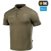 Taktiniai marškinėliai M-Tac Elite Tactical Coolmax, polo stiliaus, Olive Žalias