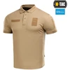 Taktiniai marškinėliai M-Tac Elite Tactical Coolmax, polo stiliaus, Coyote