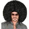 Didelis juodas afro perukas