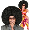 Didelis juodas afro perukas
