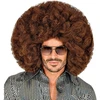 Didelis rudas afro perukas