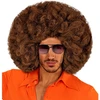 Didelis rudas afro perukas