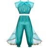 Mėlynai auksinė princesės suknelė mergaitėms
