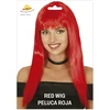 Raudonos spalvos perukas