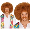 Rudos spalvos afro perukas