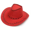 Spice Up Your Carnival Look with a Bold Raudona \ Cowboy\ Hat for Adults!