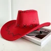 Spice Up Your Carnival Look with a Bold Raudona \ Cowboy\ Hat for Adults!