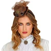 Steampunk plaukų lankelis \ Mini kepurė\