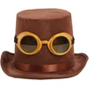 Steampunk skrybėlė su akiniais