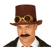 Steampunk skrybėlė su akiniais