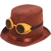 Steampunk skrybėlė su akiniais