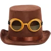 Steampunk skrybėlė su akiniais